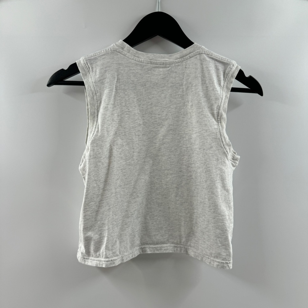 Athleta Heathered Grey Workout Tank Top Women’s Size XXS 100% Cotton - Picture 5 of 6